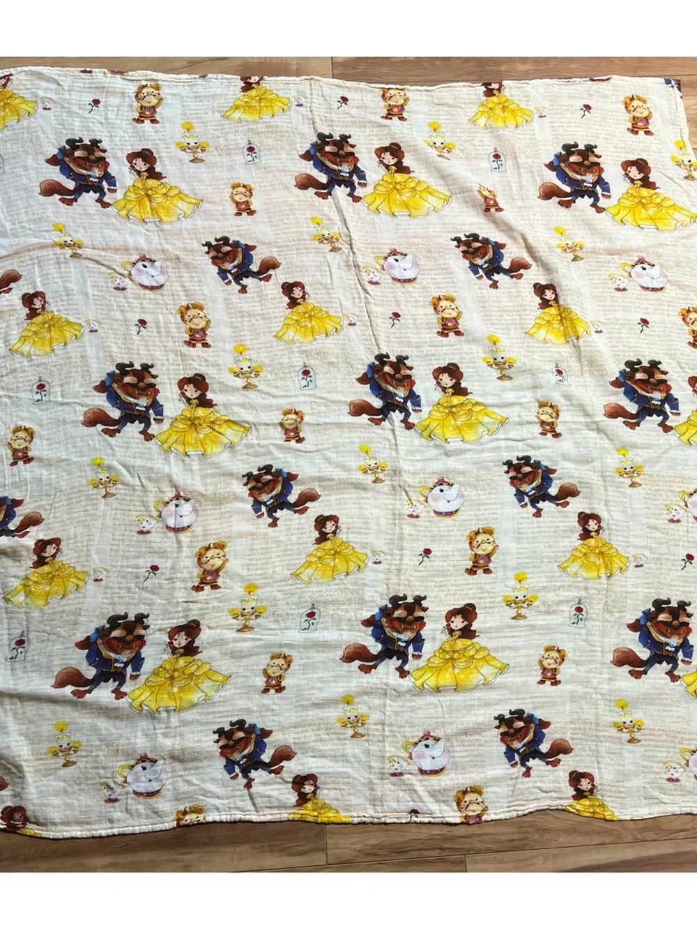 Sweet Bella Sue Beauty & the Beast bamboo blend kids blanket